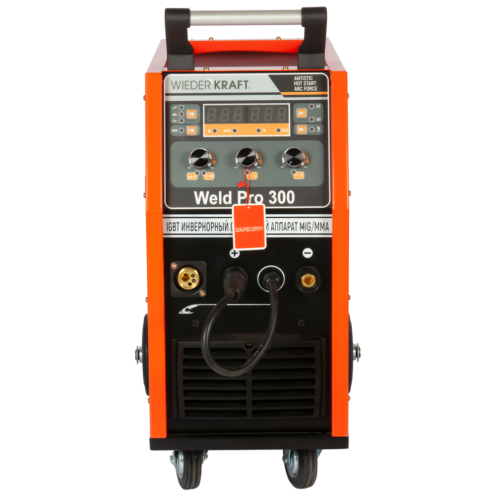 WELD Pro 300 Сварочный аппарат инверторный 300A, 380В MIG/MAG/MMA/Lift TIG с горелкой 24AK