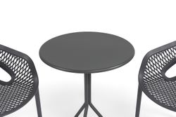 "Беллини" обеденная группа на 2 персоны, цвет темно-серый