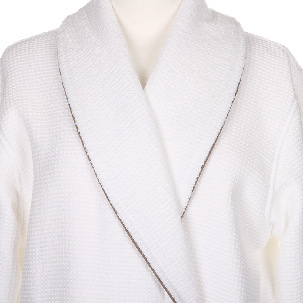 Халат Hamam Tosya белый Турция фрагмент