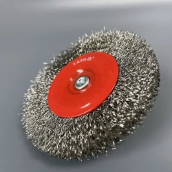 Корщетка для шуруповерта и дрели, дисковая, 100мм, нержавейка
