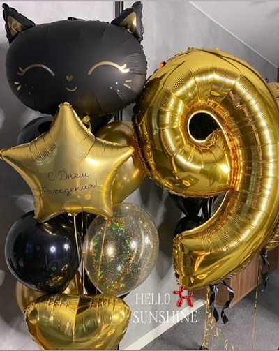 Набор шаров Золотой кошки