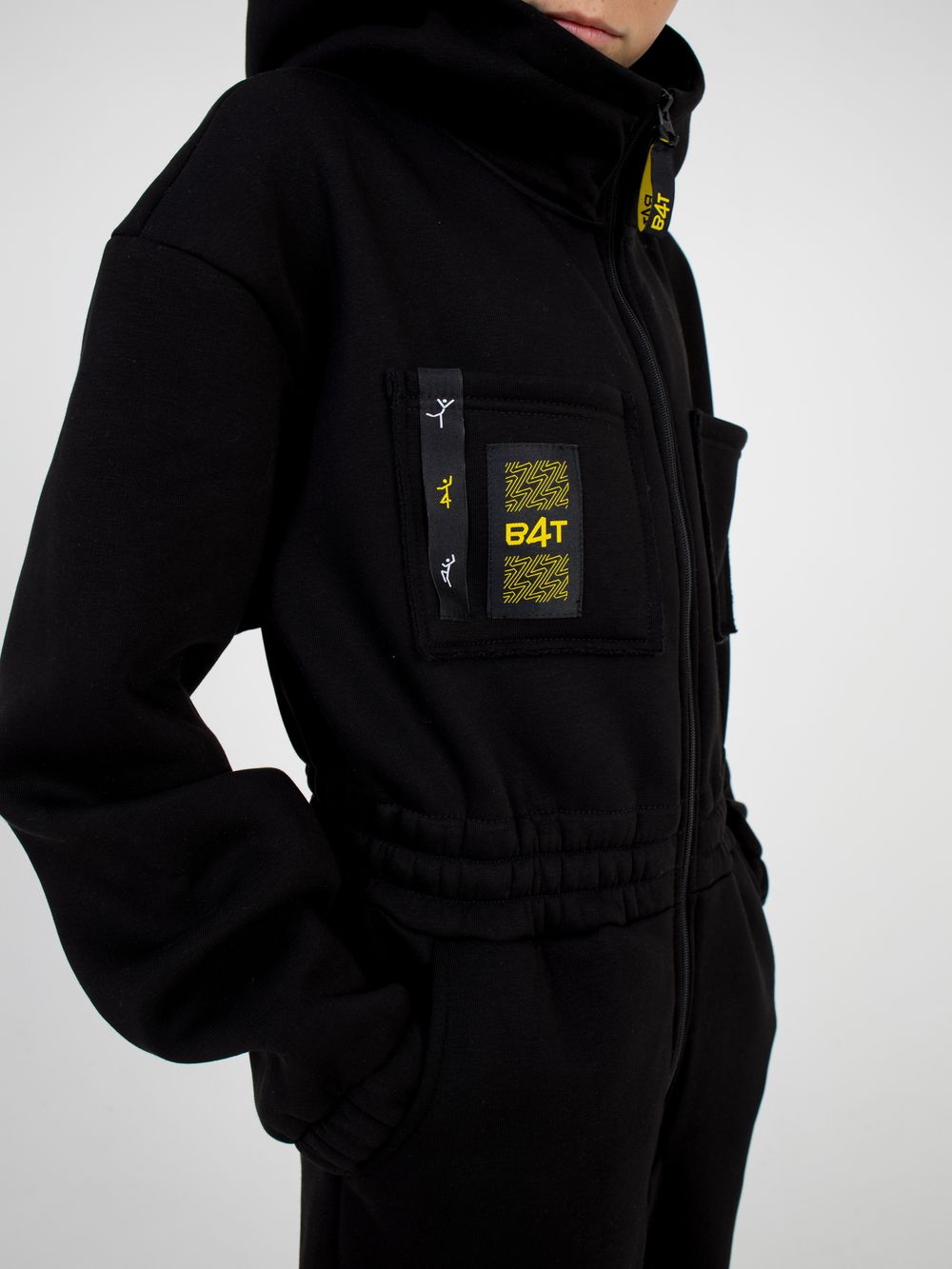 Комбинезон с нагрудными карманами "Уголь" 7+