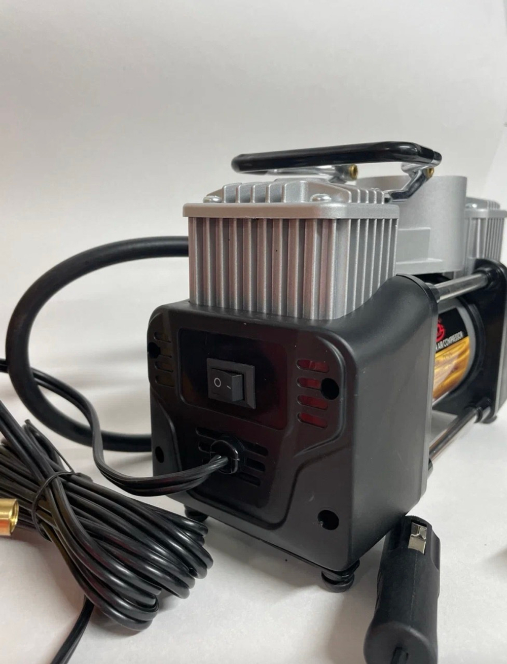 Компрессор автомобильный для накачки шин, двухпоршневой, в кейсе, 70 л / мин, 12 v, 906X, TG (1 шт.)