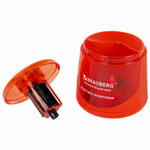 Точилка электрическая BRAUBERG DOUBLE BLADE RED двойное лезвие питание от 2 батареек АА (2 штуки в упаковке)