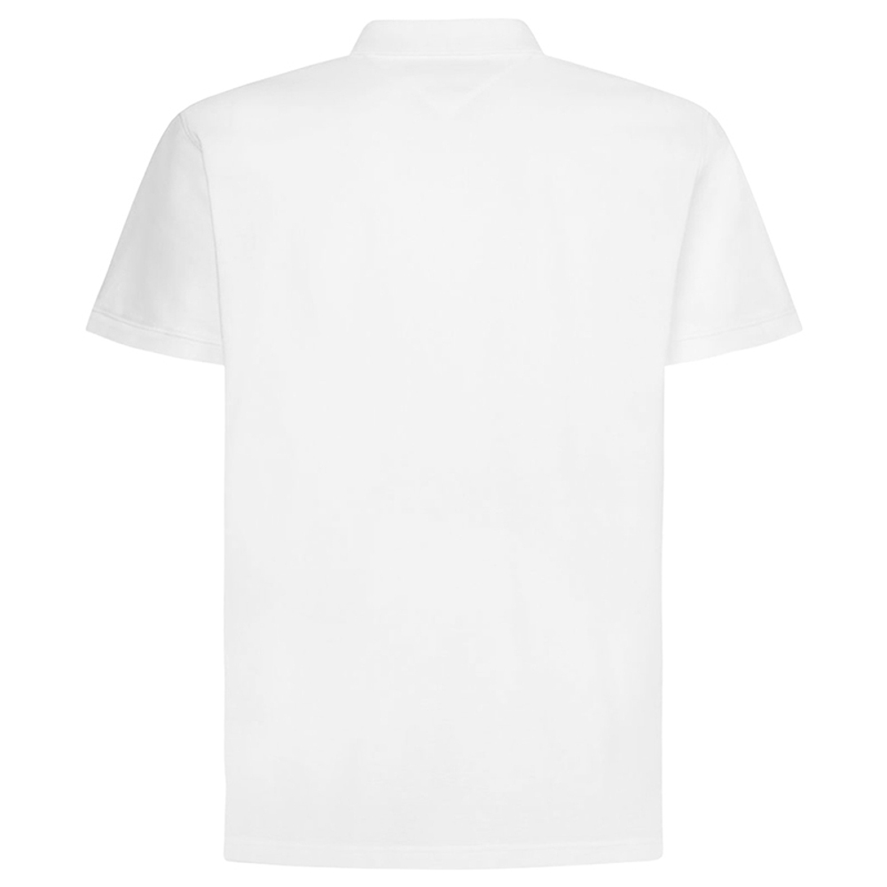 Мужское теннисное поло Tommy Hilfiger Essential RWB Detail Slim Polo - white