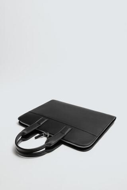 ZARA ОДНОТОННЫЙ ПОРТФЕЛЬ, ЧЕРНЫЙ