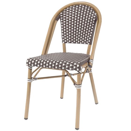 Уличный стул Marilyn, коричневый синтетический ротанг | La Forma | Испания