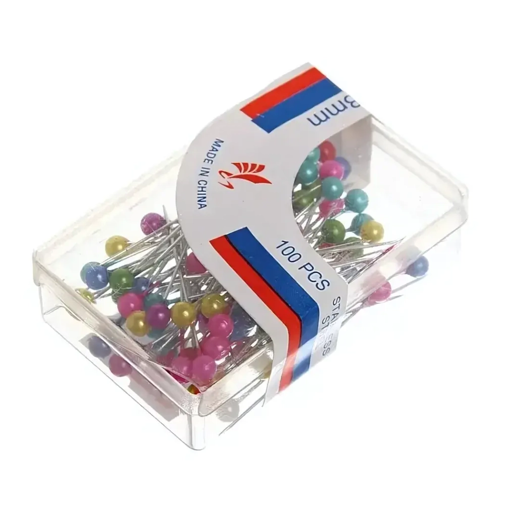 Булавки английские в коробочке 96шт.