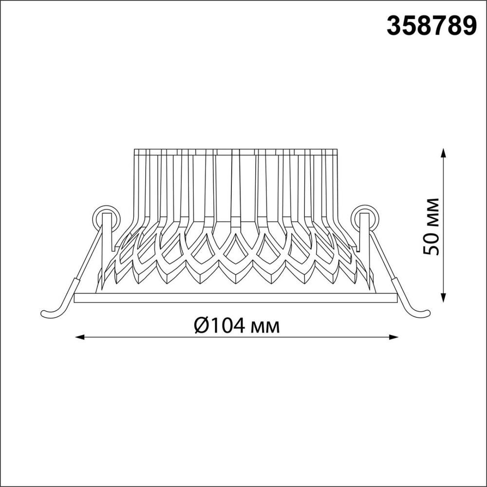 358789 SPOT NT21 468 белый Светильник встраиваемый светодиодный IP20 LED 15W 4000K 1600Лм 110-265V BIND