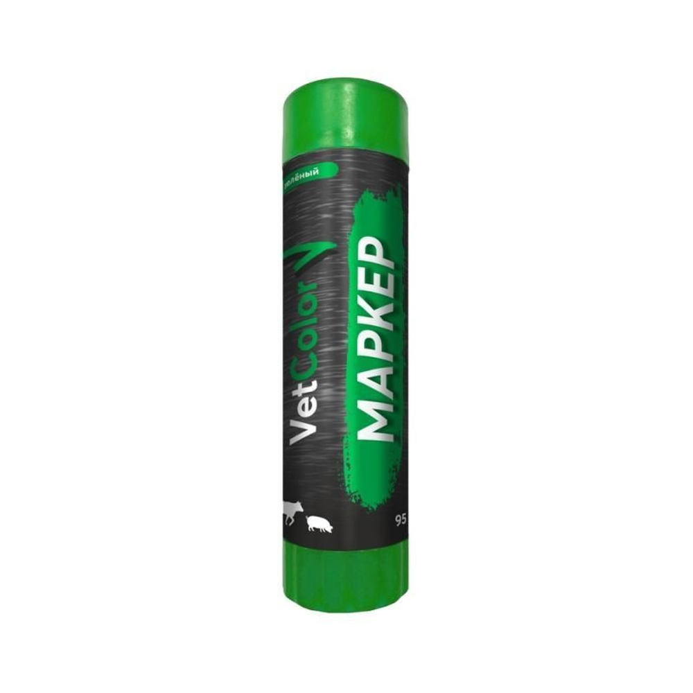 Карандаш-маркер VetColor, цвет зеленый, 95 г