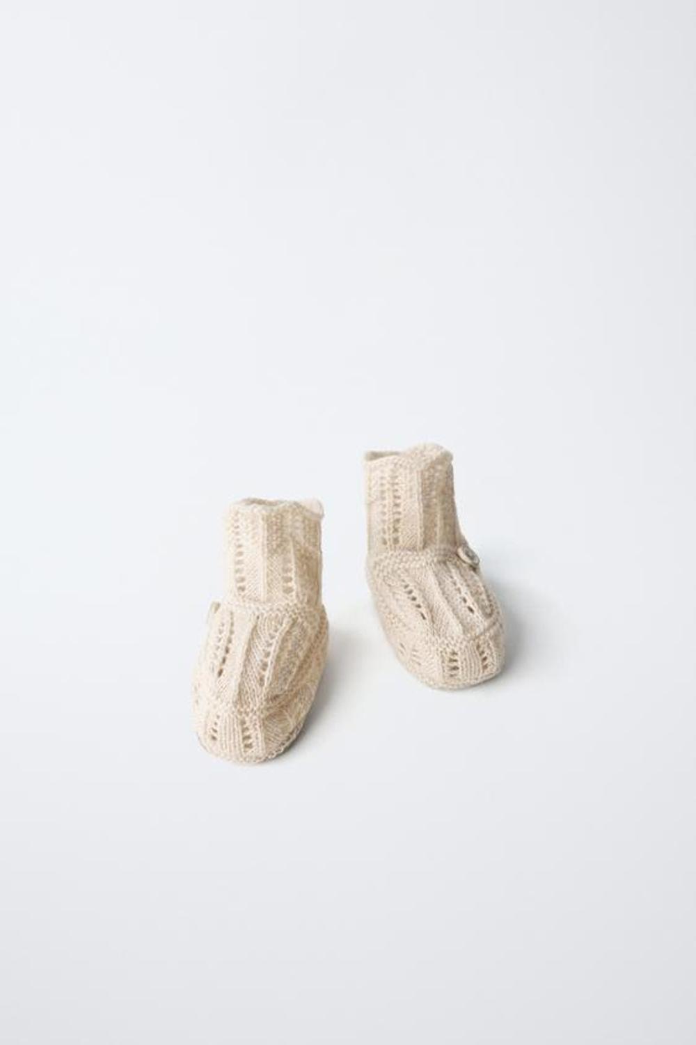 ZARA ПИНЕТКИ С ДЕТАЛЬЮ, БЕЖЕВЫЙ