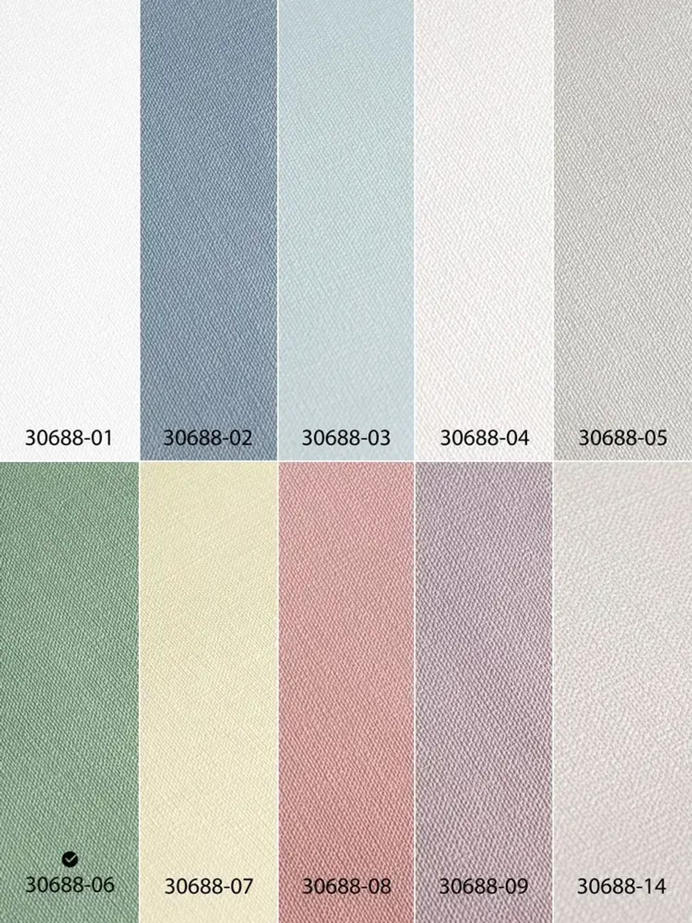 Обои флизелиновые 1.06, виниловые зеленые однотонные Textile (Moda Interio) метровые под ткань для гостиной и спальни в стиле прованс