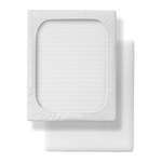 Простыня на резинке 160х200 (полоска белая)