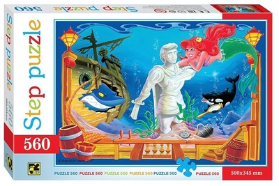 Пазл 560эл. "Русалочка" (Степ пазл)