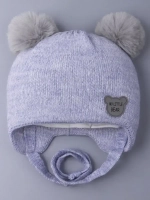 Шапка детская зимняя вязаная с ушками