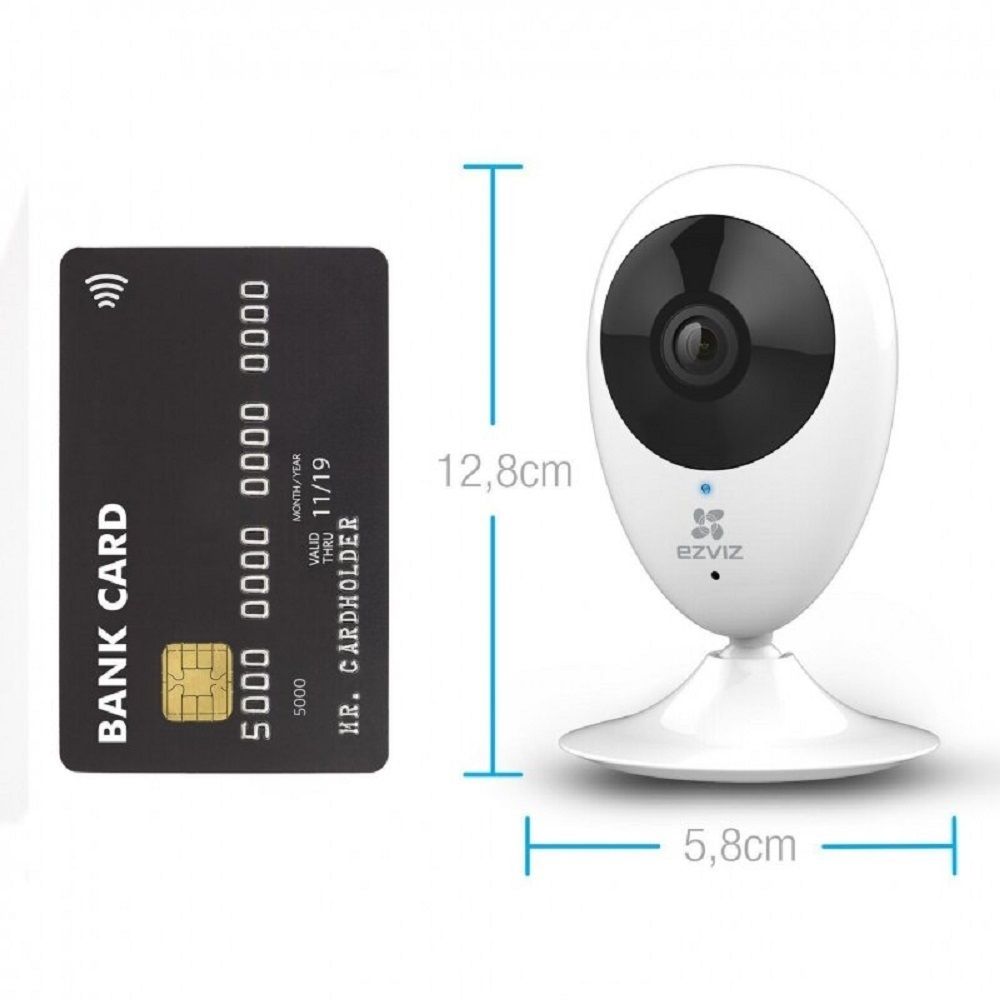 Миниатюрная Wi-Fi камера видеонаблюдения Ezviz C2C (1080P) H.265 NEW