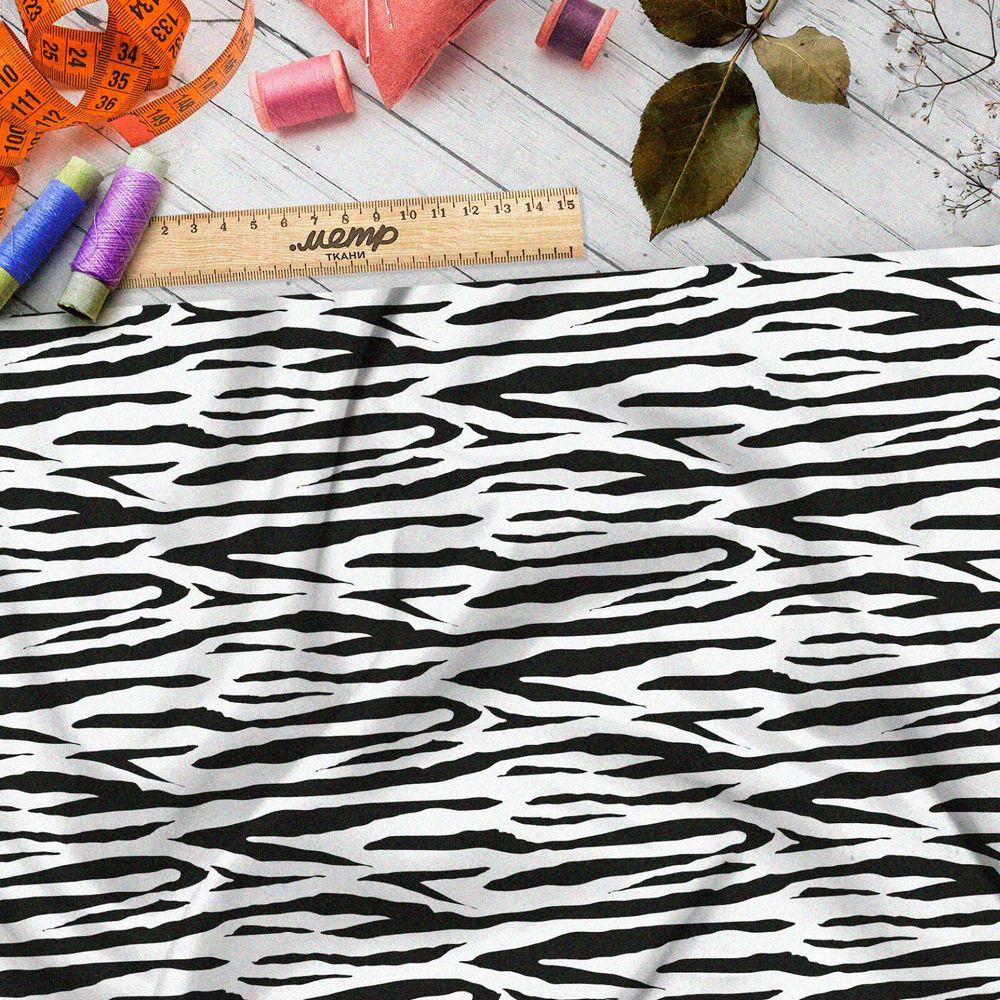 Ткань оксфорд 600 мелкая зебра