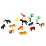 Набор диких животных 12шт, пакет CL03-35