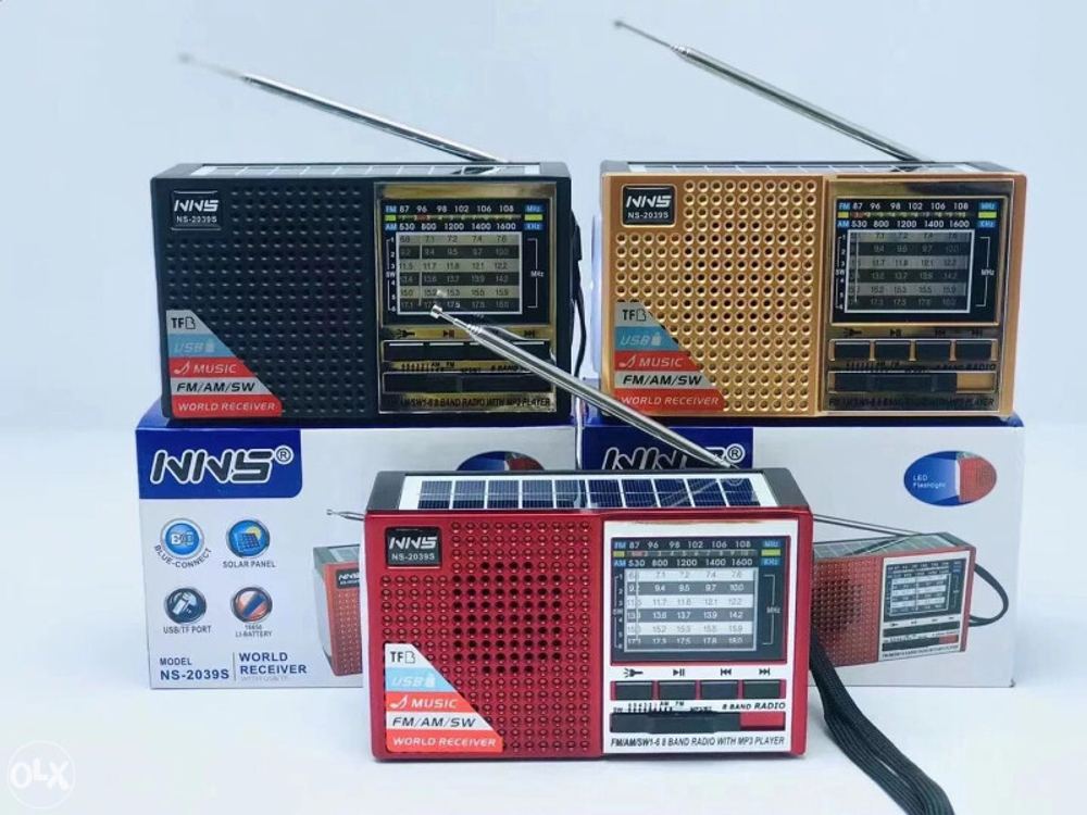 Радиоприемник NNS NS-2039S +MP3 USB/TF Solar панель