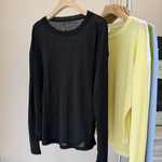 Женский прозрачный лонгслив