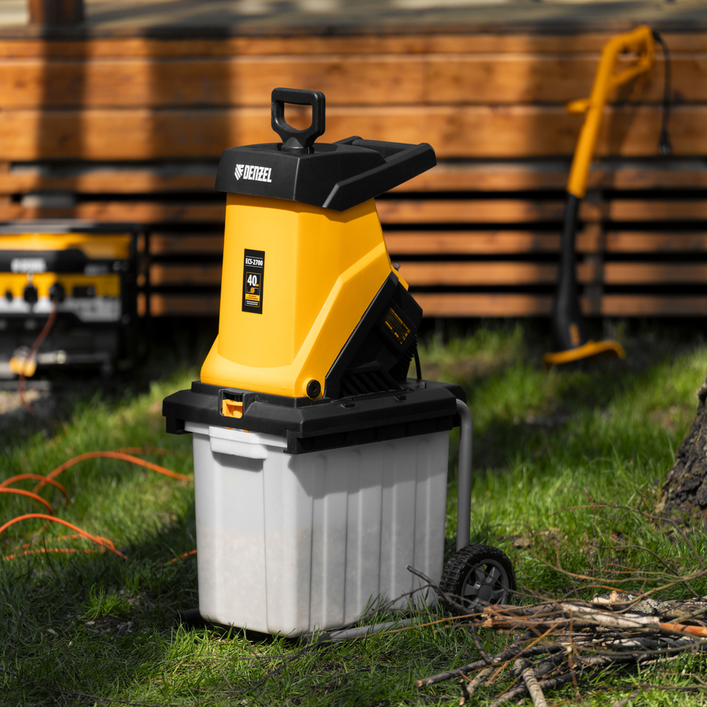 Измельчитель садовый электрический ECS-2700, 2700 Вт, 40 мм Denzel