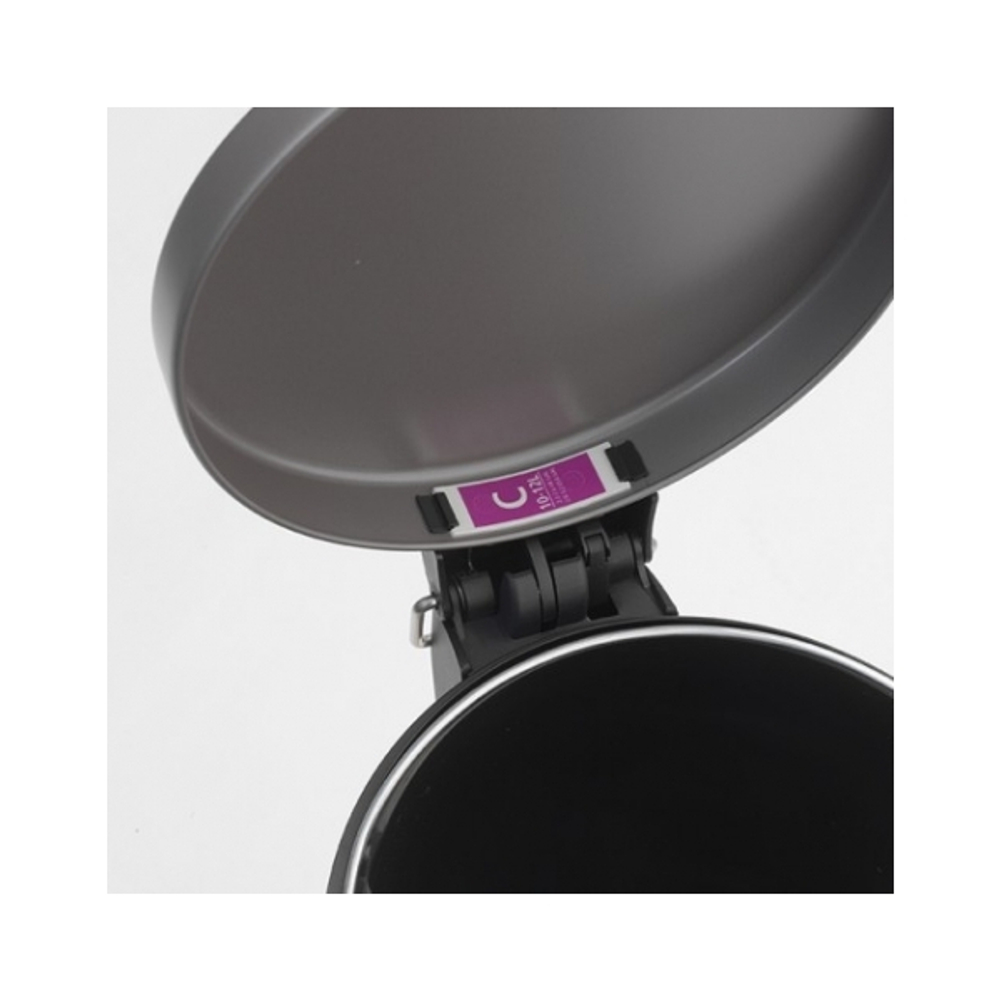 Ведро для мусора Brabantia МС платина 12л крышка