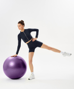 Фитбол GB-108 антивзрыв, 1000 гр, фиолетовый, 65 см