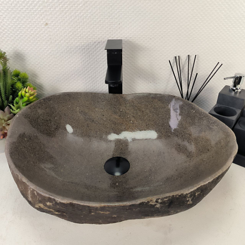 Раковина из речного камня RS-65040 52*41*15 0862