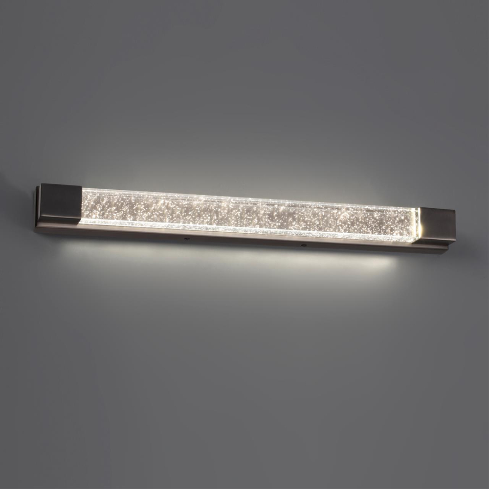 6680/12WL HIGHTECH ODL24 237 Настенный светильник брашир черн/металл/хрусталь IP20 LED 12W 600Лм 4000K MIRADA