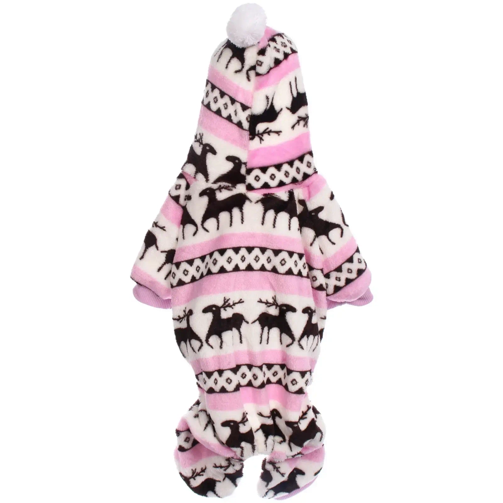 Комбинезон зимний для мелких и средних пород собак «МОДНЫЙ БРО», цвет розовый, р ХXL