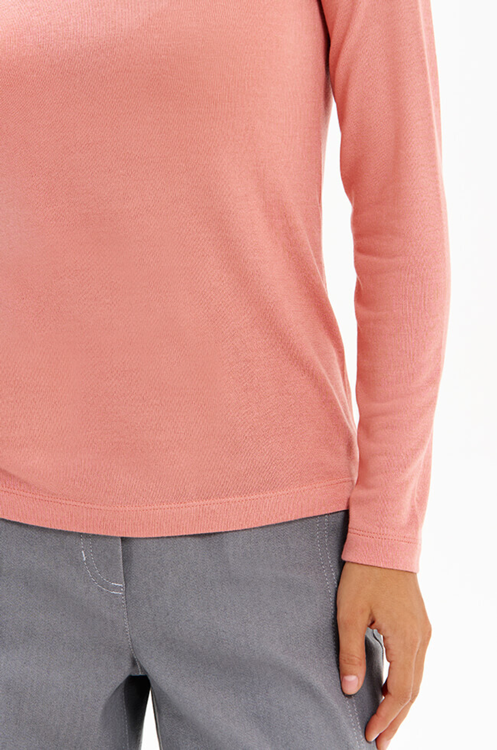 23341 Водолазка женская (пепельно-розовый)