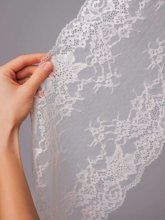 03-289 ОПТ Кружево эластичное 23 см, айвори