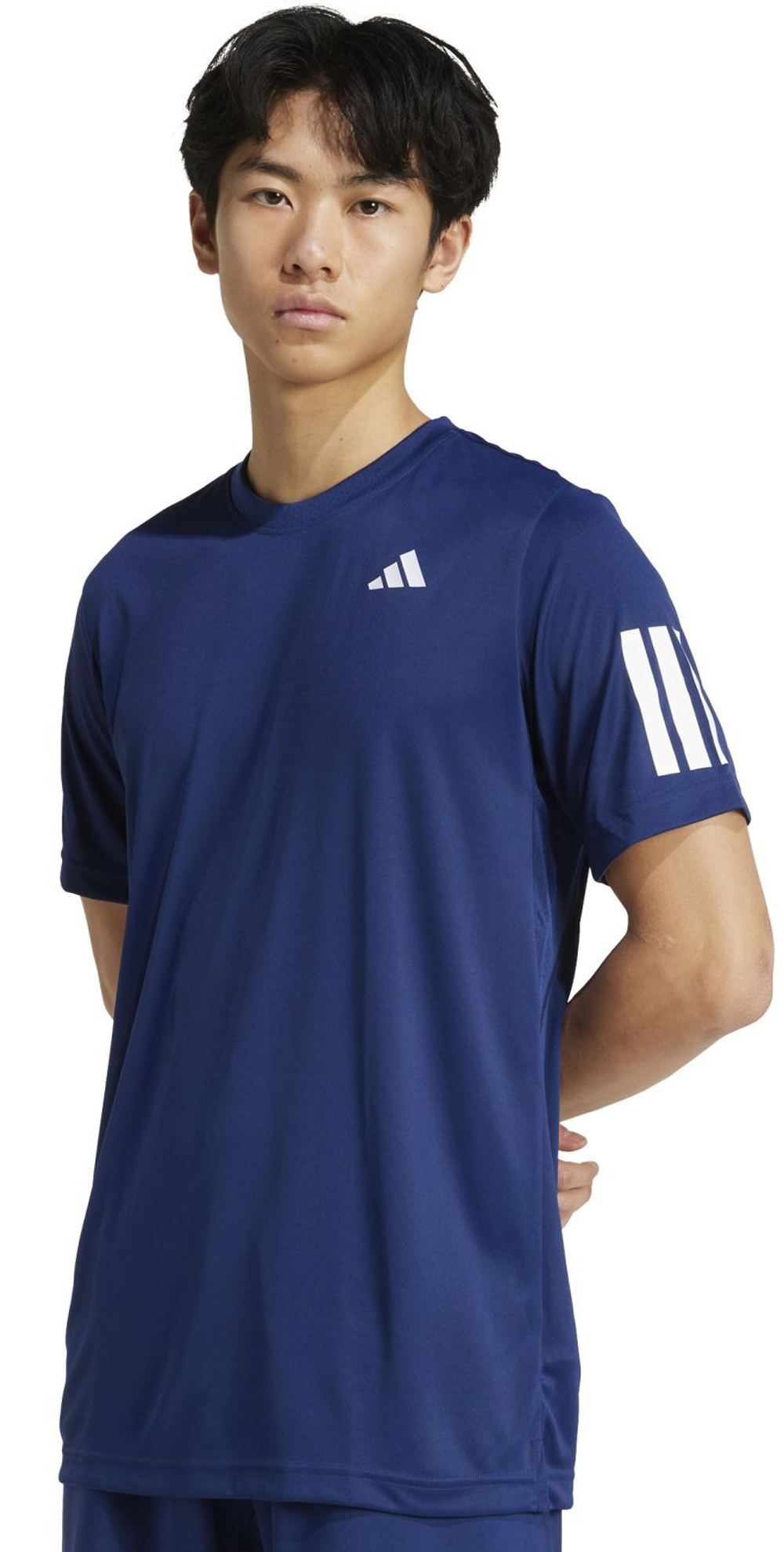 Мужская теннисная футболка Adidas Club 3-Stripes - небесный