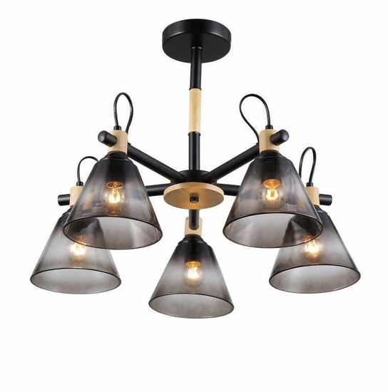 06781/5 BLACK+WOOD (1) Люстра (RL)