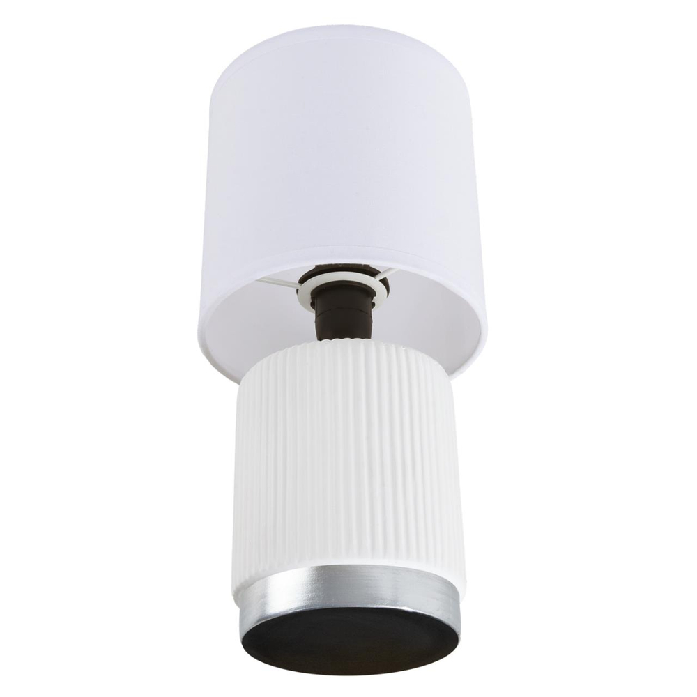 8178/1T COUNTY LN26 500 белый, керамика/текстиль Настольная лампа E14 1*40W 220V KAISA