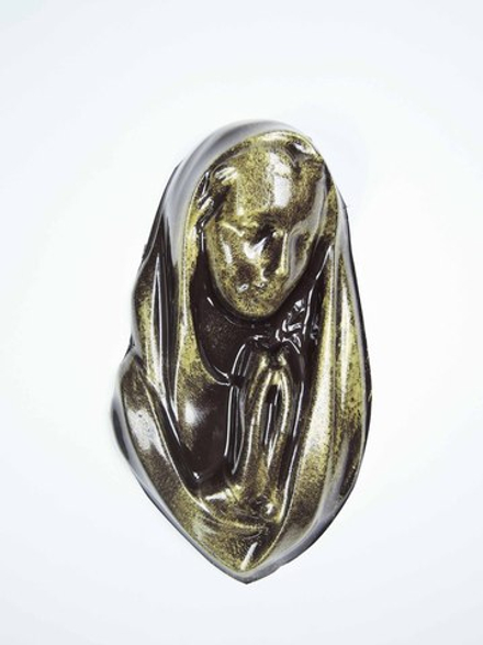 Лик мадонны бронза/золото