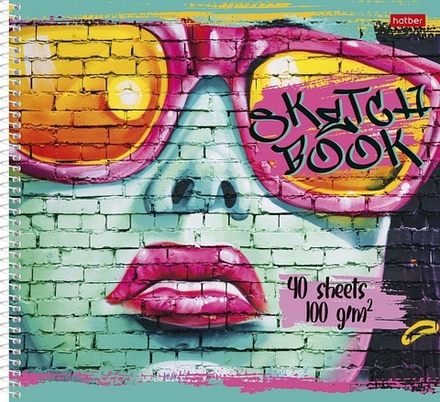 Скетчбук 40 листов Hatber 077553