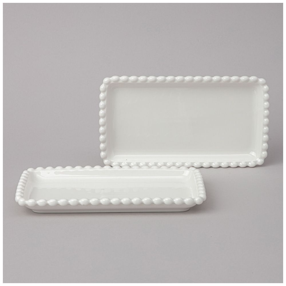 НАБОР БЛЮД LEFARD "PEARL" ПРЯМОУГ. 2 ШТ. 20*12*2 СМ (КОР=18НАБ.)