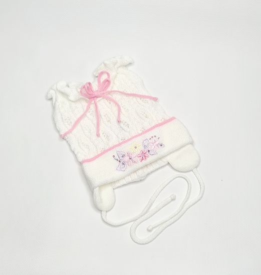 Шапочка детская для девочек, розовая