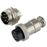 Авиационный разъем GX20 8Pin (штекер+гнездо)
