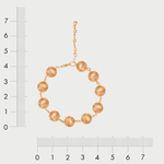 Браслет из розового золота 585 пробы для женщин без вставок (арт. 77060)