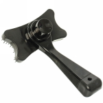 Расческа - пуходерка самоочищающаяся для собак и кошек «Пушок», цвет желтый, 13см (блистер)✦