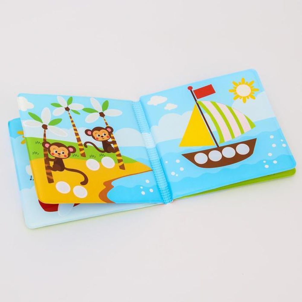 5084674 Книжка для игры в ванной «Рисуем пальчиками: окружающий мир» водная раскраска