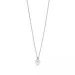 Подвеска из белого золота с жемчугом и бриллиантом 0.08 карат, Tiffany💠