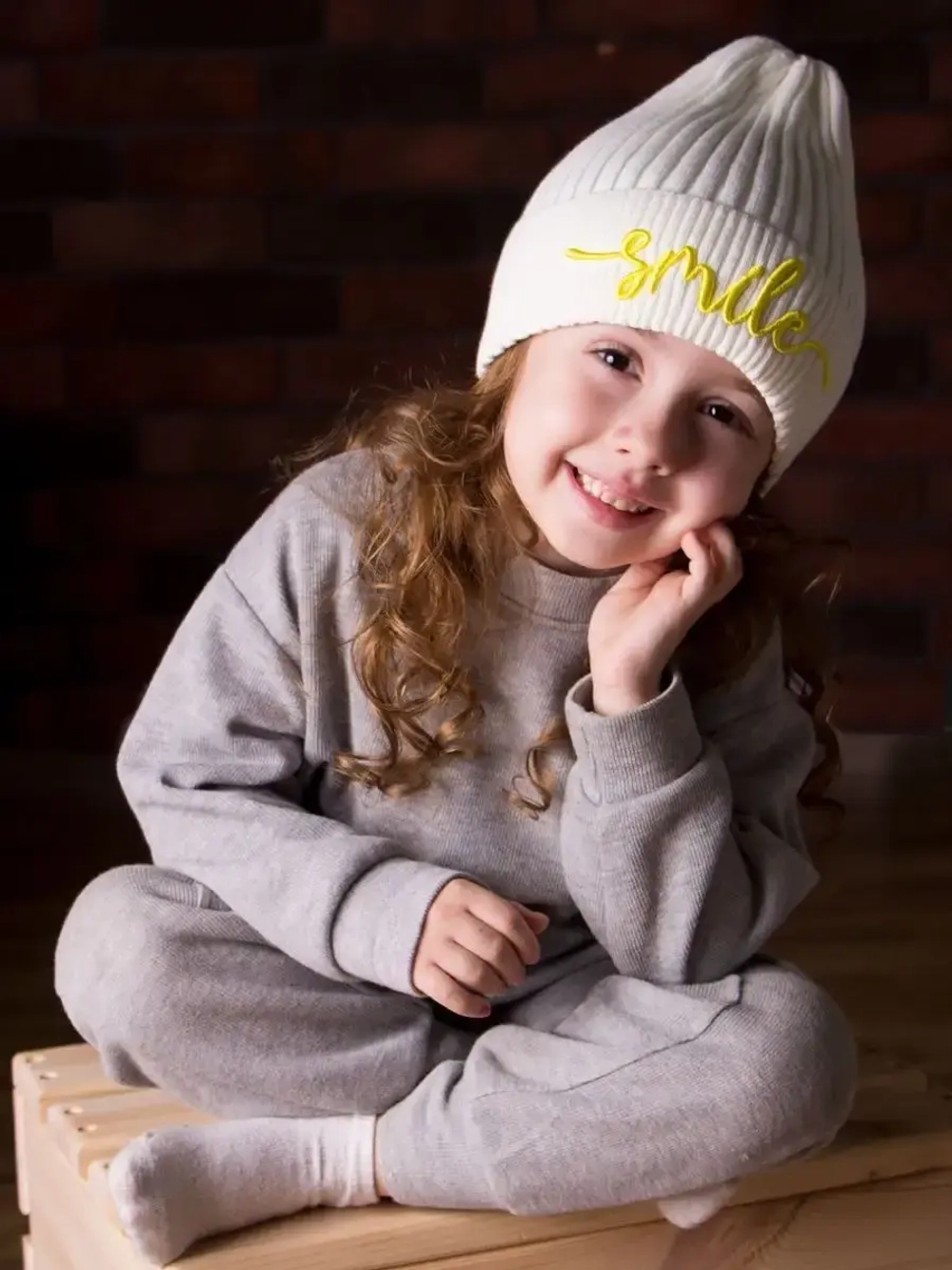 Шапка для девочки осенняя тыковка