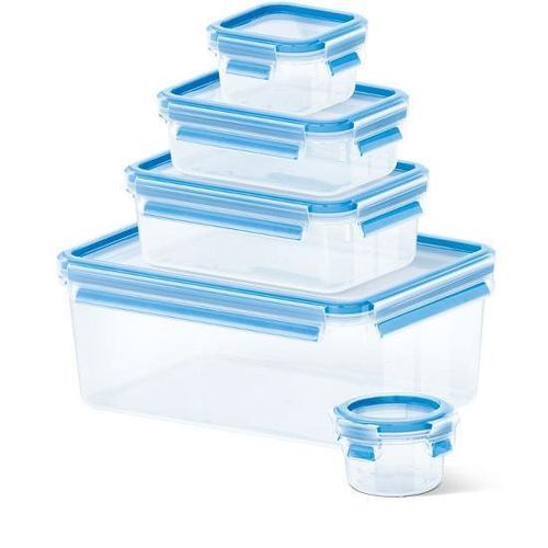 Набор EMSA из 5 контейнеров CLIP&CLOSE 508568 0,15, 0,25, 0,55, 1 и 3 л