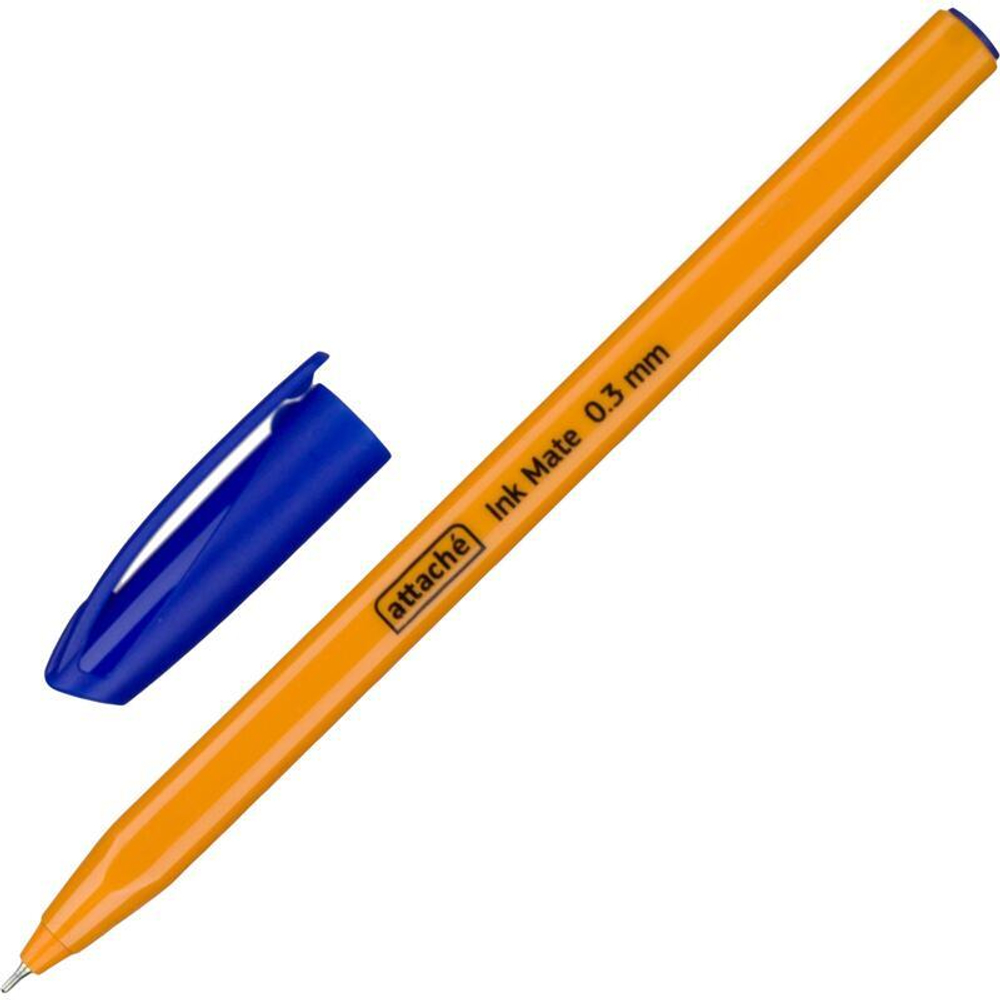 Ручка шариковая Attache "Ink Mate" синяя, 0,3мм, масляная