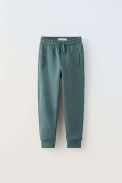 ZARA КОМПЛЕКТ ИЗ ТОЛСТОВКИ И БРЮК, ВЫЦВЕТШИЙ СИНИЙ