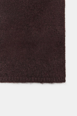 ZARA БАЗОВЫЙ ШАРФ, ШОКОЛАДНЫЙ