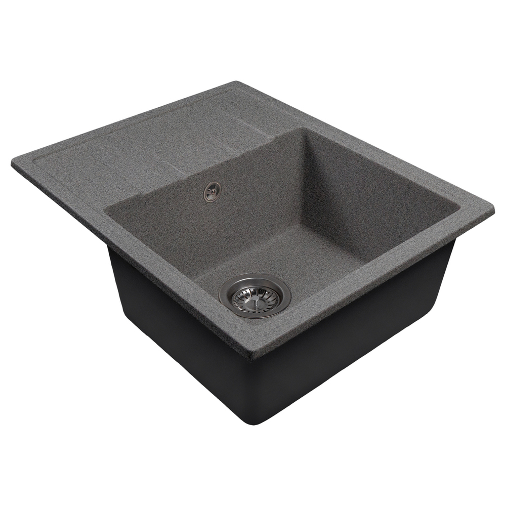 Мойка ML-GMS103 СТАНДАРТ с крылом, темно-серый (309), 570*460*190мм